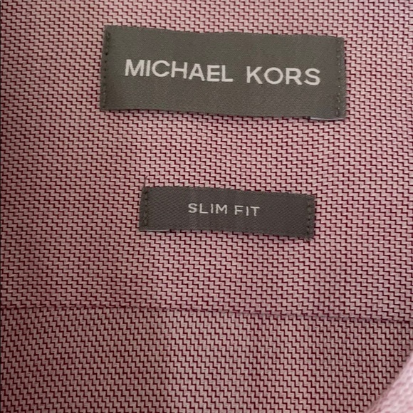 Pink Men’s Michael Kors dress shirt in slim fit. - Picture 2 of 4